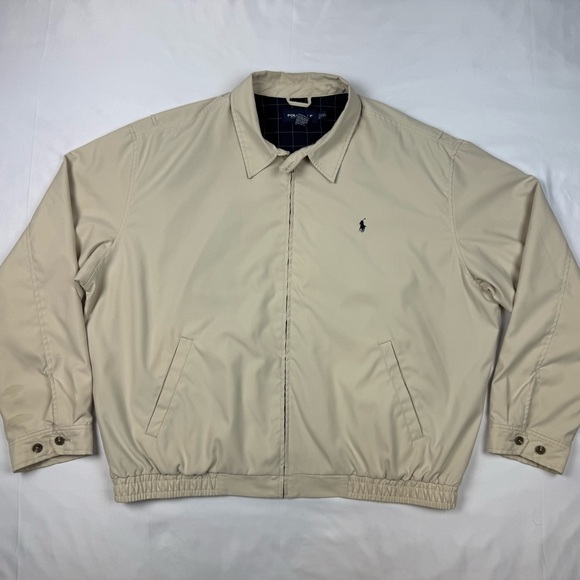 Polo Ralph Lauren Other - Vtg Polo Golf Ralph Lauren Men Harrington Jacket 2XL 90s Plaid Lined Full Zip A2